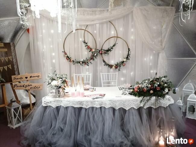 Dekoracje ślubne, sala, kościół, dekorowanie, ślub