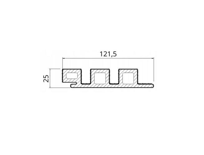 Deski elewacyjne kompozytowe Ultrashield UH46 przestrzenne