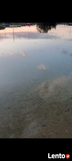 Działka budowlana linią brzegową prywatne jezioro plaża