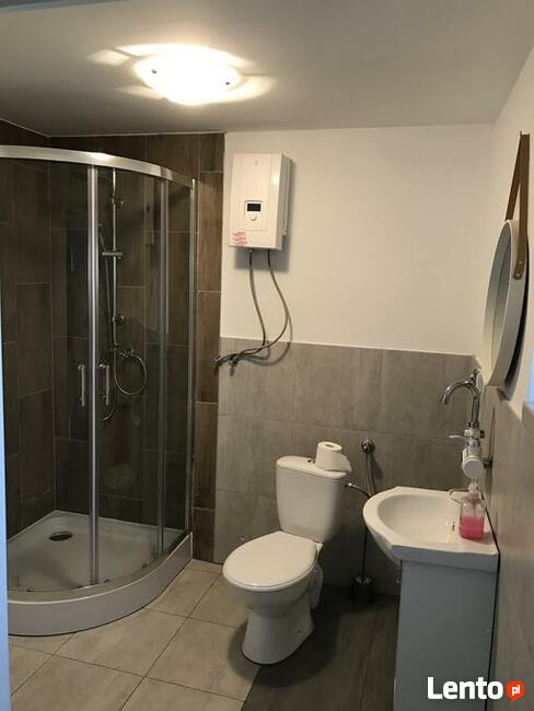 Domek letniskowy, „Stodoła” z kominkiem.