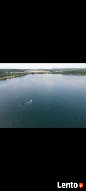 Działka budowlana linią brzegową prywatne jezioro plaża