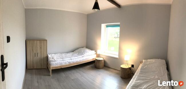 Domek letniskowy, „Stodoła” z kominkiem.