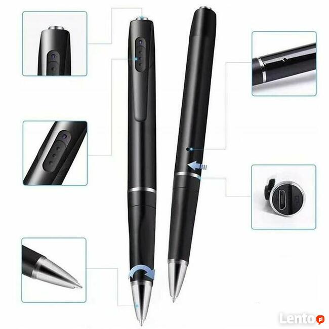 MINI KAMERA SZPIEGOWSKA DŁUGOPIS UKRYTA FULL HD