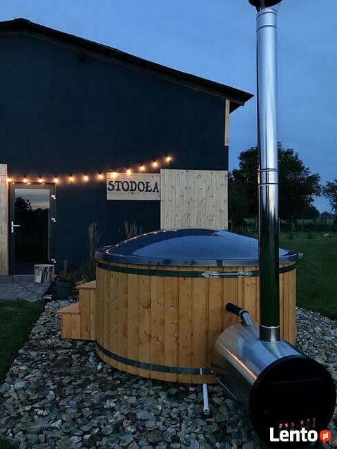 Domek letniskowy, „Stodoła” z kominkiem.