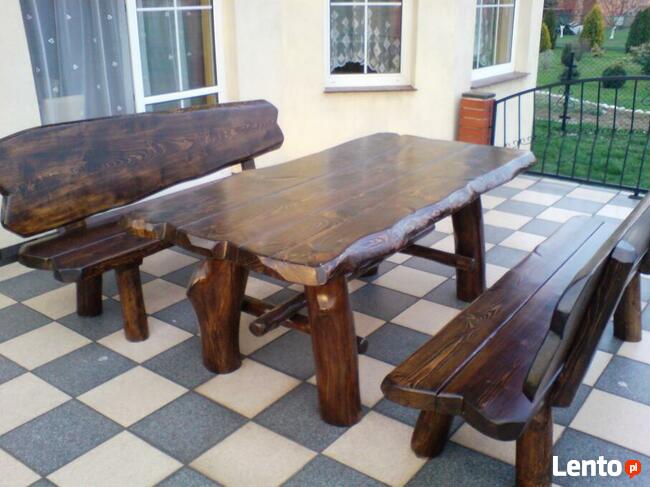 meble ogrodowe, drewniane, na taras, biesiadne