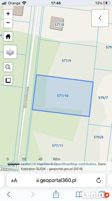 DZIAŁKA BUDOWLANA 3000 M2 KĄCK GMINA WIĄZOWNA