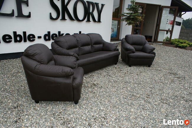 Elegancki komplet Tajfun 100% skora naturalna