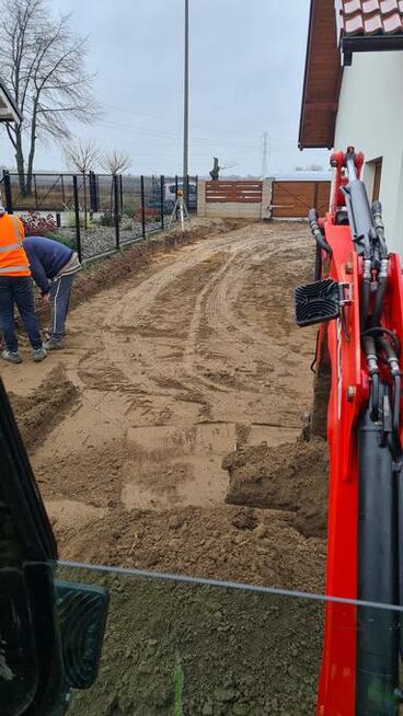 Pracę ziemne, Usługi Minikoparka