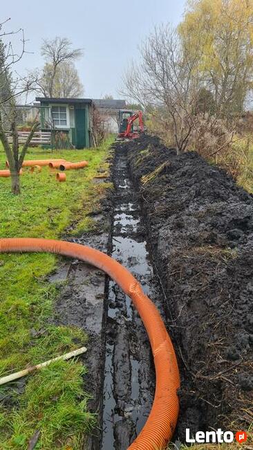 Pracę ziemne, Usługi Minikoparka