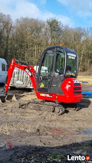 Pracę ziemne, Usługi Minikoparka