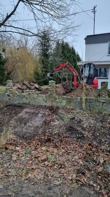 Pracę ziemne, Usługi Minikoparka