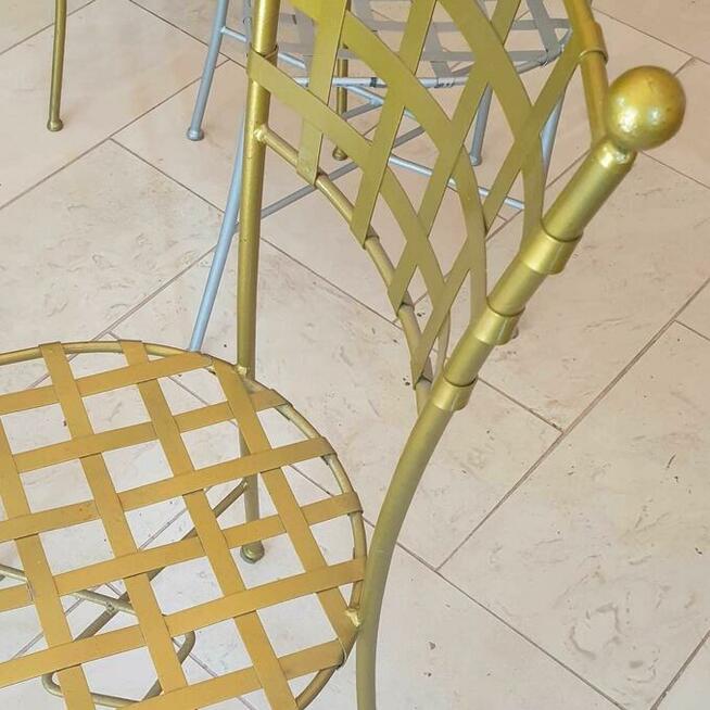 Piękne krzesła metal designerskie z galerii: balkon, wnętrza