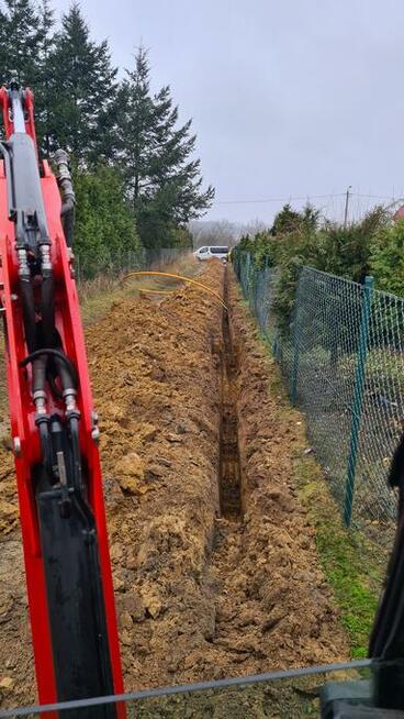 Pracę ziemne, Usługi Minikoparka