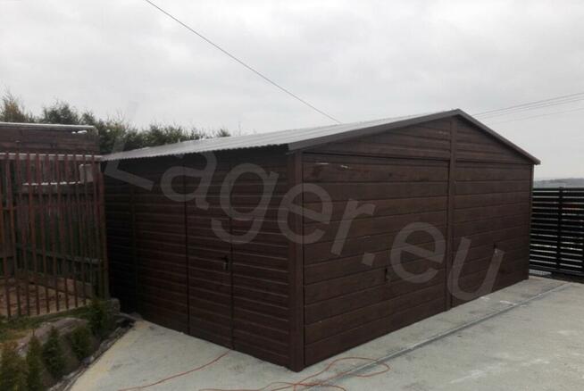 PODWÓJNY Garaż blaszany podwójny samochód brama dostawa