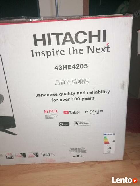 Sprzedam telewizor nowy Hitachi 43 cale Led smart