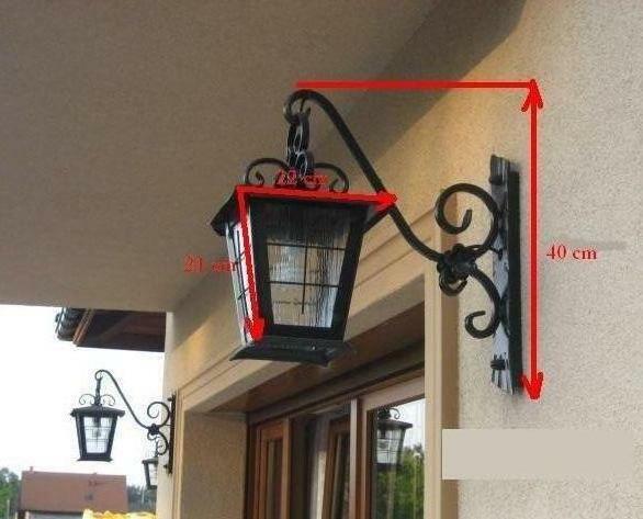 Kinkiet Wiszący Kwadratowy Lampy Kute Ogrodowe PRODUCENT!!