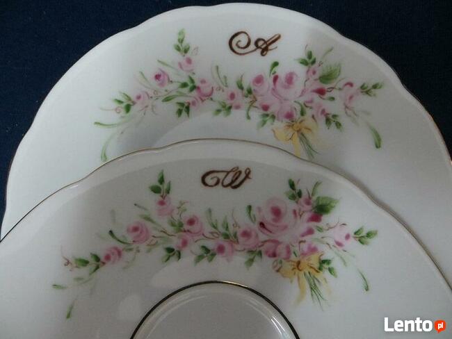 ręcznie zdobiona porcelana