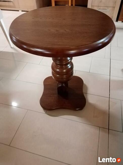 Okrągły stolik DĘBOWY! PRODUCENT - Ostatnia sztuka