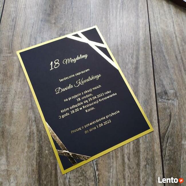 Zaproszenia na 18-ste urodziny