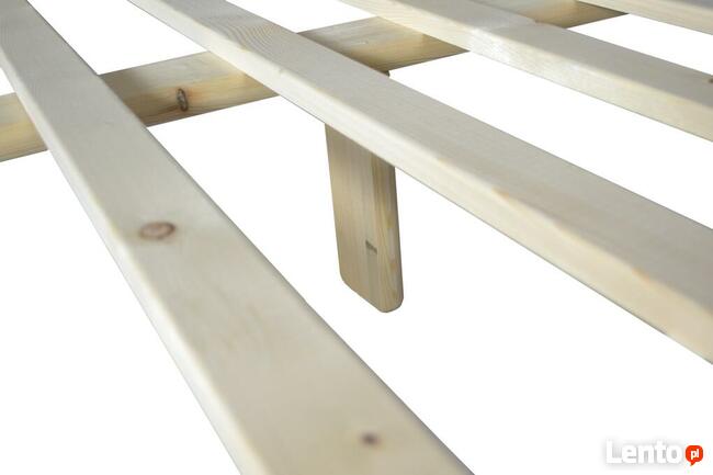 Łóżo dreniane sosnowe Kora 160x200 orzech 4 kolory