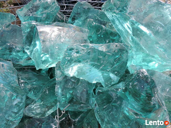 Kamień szklany Bryły Szklane Szkło Kora Kamienna Marianna