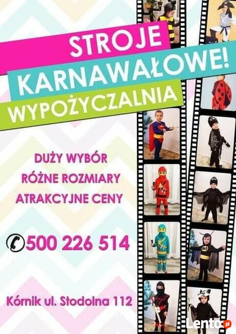 Wypożyczalnia stroje karnawałowe dla dzieci
