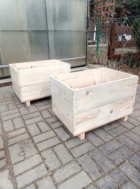 Skrzynka drewniana donica