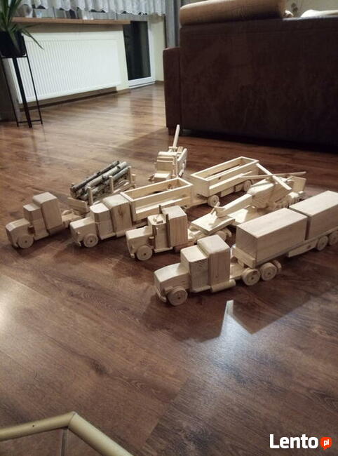 Auto drewniane ciężarówka zabawka