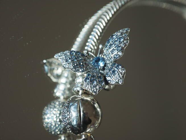 Charms koralik zawieszka Pandora ananas fasetka murano szkło