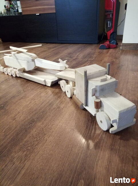 Auto drewniane ciężarówka zabawka