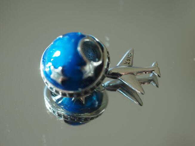 Charms koralik zawieszka Pandora ananas fasetka murano szkło