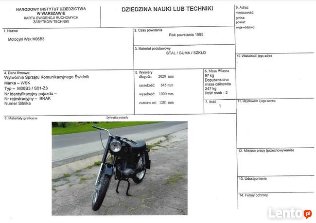 Rzeczoznawca Pojazd Zabytkowy Biała Karta Cala Polska 450