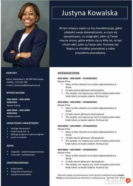 Edytowalny Szablon CV w MS Word 4/22/CV
