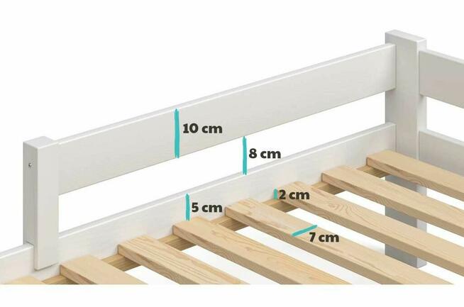 Piętrowe potrójne łóżko dziecięce FAMILY 100% sosnowe PL