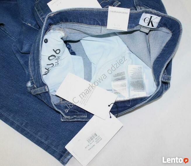 Nowe oryginalne męskie jeansy Calvin Klein 026 -Slim W32/L32