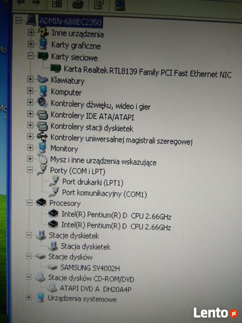 Komputer Optimus P4 - pierwszy właściciel