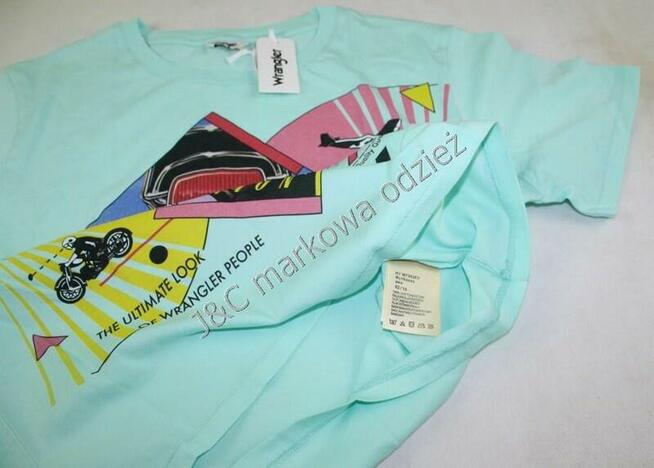 Oryginalna damska koszulka Wrangler - krótka - t-shirt - XL