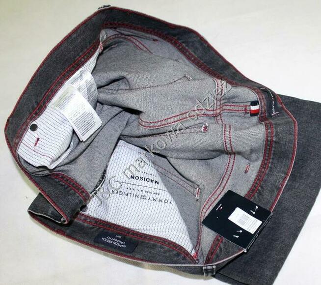 Oryg jeansy Tommy Hilfiger dla b. wieeelkiego chłopa W50/L34