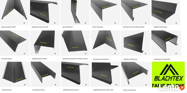 Obróbki blacharskie na dach - niestandardowe pod wymiar klie