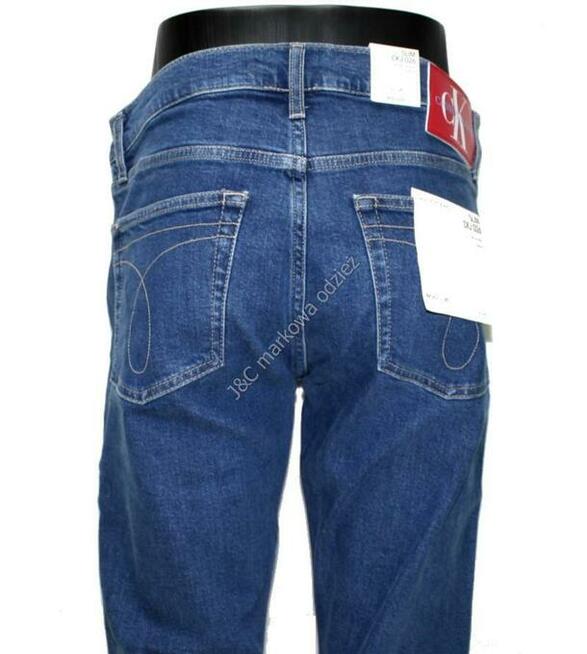 Nowe oryginalne męskie jeansy Calvin Klein 026 -Slim W32/L32