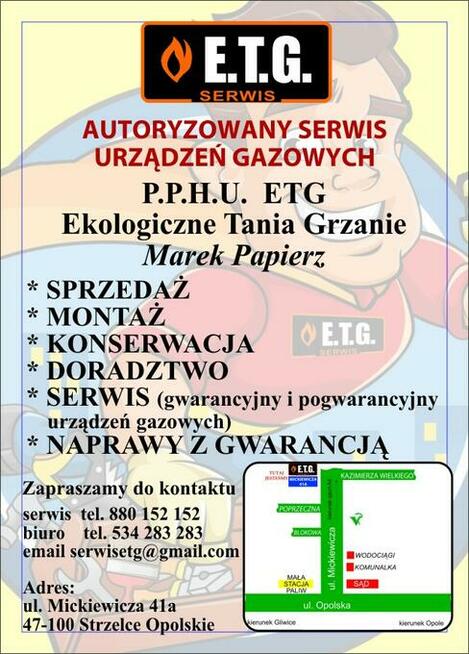 Montaż serwis piecy i piecyków gazowych