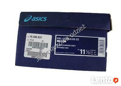 Oryg. męskie buty Asics - Gel Cumulus 22 czarne roz 46 -11,5