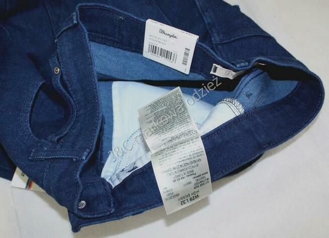 Oryginalne damskie jeansy Wrangler High Skinny rurki W28/L32
