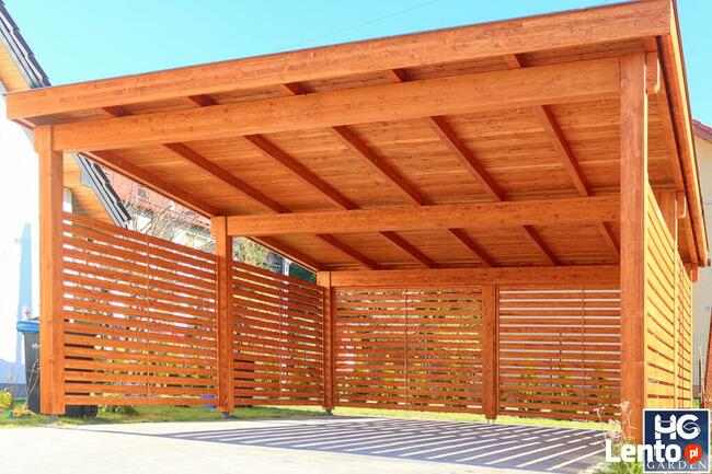 Wiata garażowa na dwa samochody+Wizualizacja!