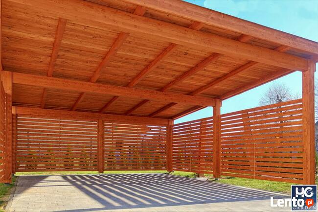 Wiata garażowa na dwa samochody+Wizualizacja!