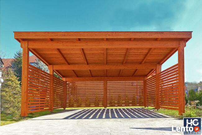 Wiata garażowa na dwa samochody+Wizualizacja!