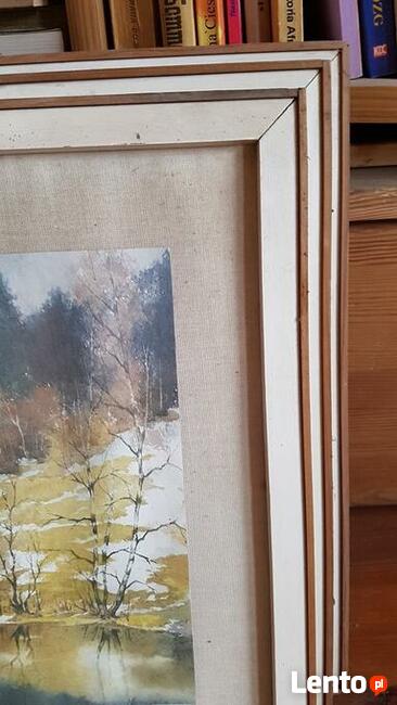 fotokopie obrazków w drewnianych ramkach 4szt