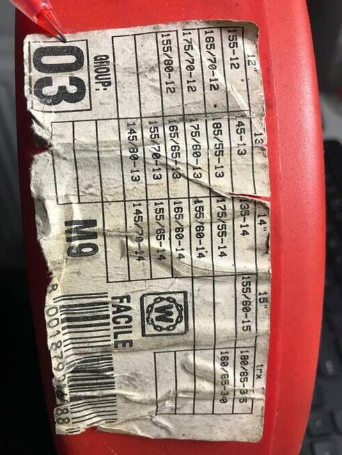 Łańcuchy zimowe śniegowe Weissenfels Eurofacile M9 12mm GR03