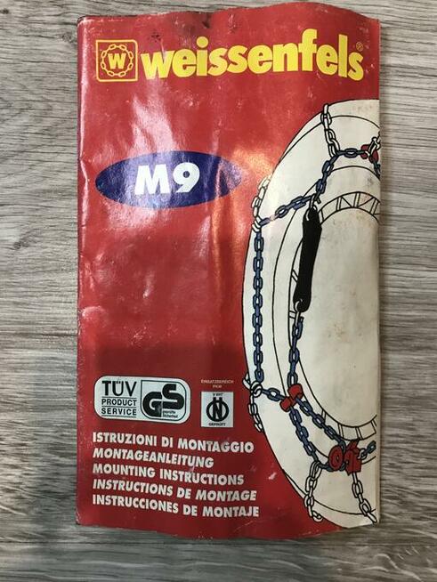 Łańcuchy zimowe śniegowe Weissenfels Eurofacile M9 12mm GR03