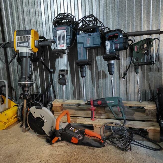 Wynajem sprzętu budowlanego. Minikoparka, zagęszczarka, skoc